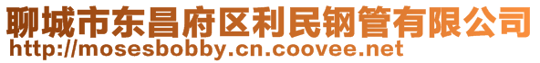 聊城市東昌府區(qū)利民鋼管有限公司