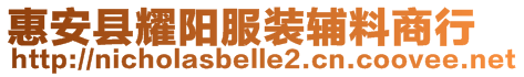 惠安县耀阳服装辅料商行