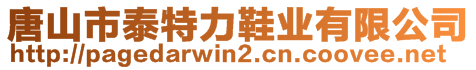 唐山市泰特力鞋業(yè)有限公司