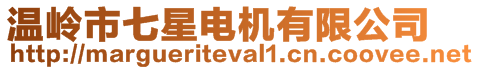 溫嶺市七星電機(jī)有限公司