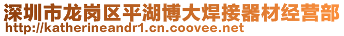 深圳市龙岗区平湖博大焊接器材经营部