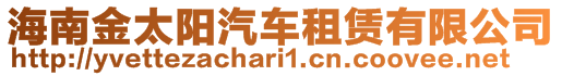 海南金太陽汽車租賃有限公司