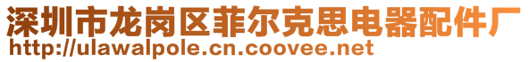 深圳市龍崗區菲爾克思電器配件廠