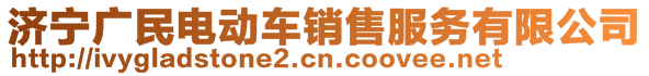 濟(jì)寧廣民電動車銷售服務(wù)有限公司