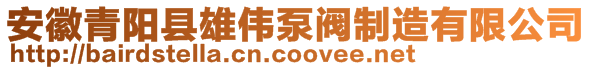 安徽青陽縣雄偉泵閥制造有限公司