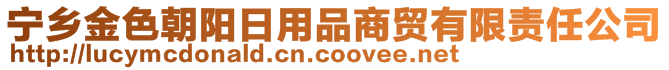 寧鄉(xiāng)金色朝陽日用品商貿(mào)有限責(zé)任公司