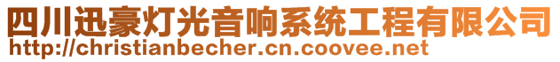 四川迅豪燈光音響系統(tǒng)工程有限公司