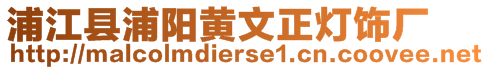 浦江縣浦陽黃文正燈飾廠