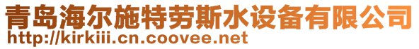 青島海爾施特勞斯水設(shè)備有限公司