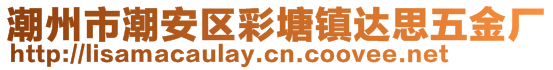 潮州市潮安區(qū)彩塘鎮(zhèn)達(dá)思五金廠