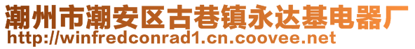 潮州市潮安區(qū)古巷鎮(zhèn)永達(dá)基電器廠