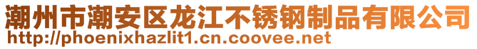 潮州市潮安區(qū)龍江不銹鋼制品有限公司