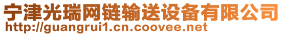 寧津光瑞網鏈輸送設備有限公司
