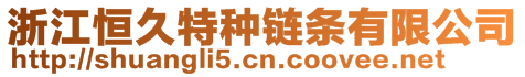 浙江恒久特種鏈條有限公司