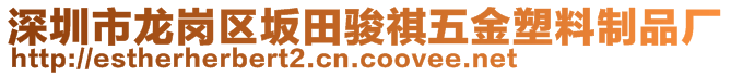 深圳市龍崗區(qū)坂田駿祺五金塑料制品廠