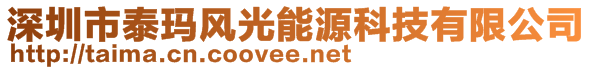 深圳市泰玛风光能源科技有限公司