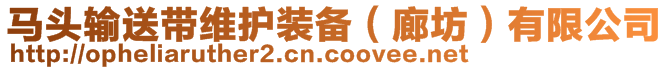 馬頭輸送帶維護(hù)裝備(廊坊)有限公司