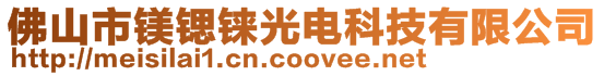 佛山市镁锶铼光电科技有限公司