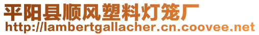 平陽(yáng)縣順風(fēng)塑料燈籠廠