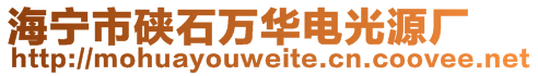 海寧市硤石萬華電光源廠