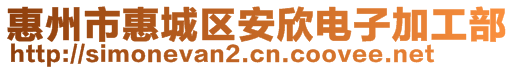 惠州市惠城區(qū)安欣電子加工部