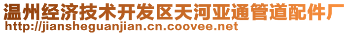 溫州經(jīng)濟(jì)技術(shù)開發(fā)區(qū)天河亞通管道配件廠