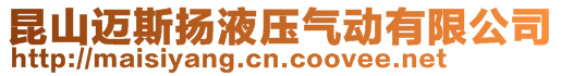 昆山邁斯揚(yáng)液壓氣動(dòng)有限公司