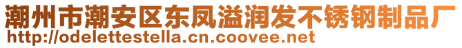 潮州市潮安區(qū)東鳳溢潤發(fā)不銹鋼制品廠