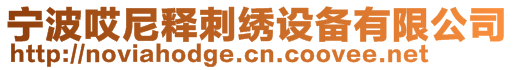 宁波哎尼释刺绣设备有限公司