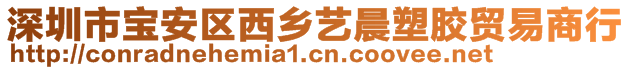 深圳市寶安區(qū)西鄉(xiāng)藝晨塑膠貿易商行