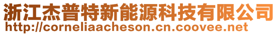 浙江杰普特新能源科技有限公司