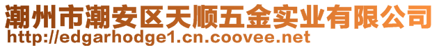 潮州市潮安區(qū)天順五金實業(yè)有限公司