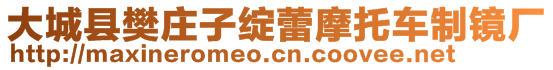 大城縣樊莊子綻蕾摩托車制鏡廠