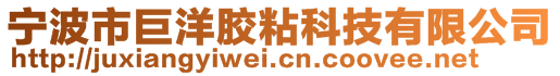 寧波市巨洋膠粘科技有限公司