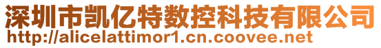 深圳市凱億特?cái)?shù)控科技有限公司