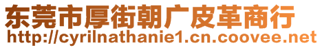 東莞市厚街朝廣皮革商行