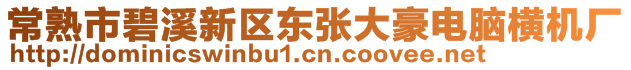 常熟市碧溪新區(qū)東張大豪電腦橫機(jī)廠