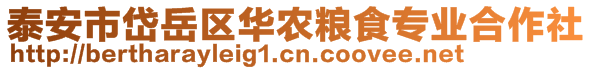 泰安市岱岳區(qū)華農(nóng)糧食專業(yè)合作社