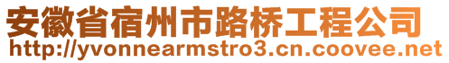 安徽省宿州市路橋工程公司