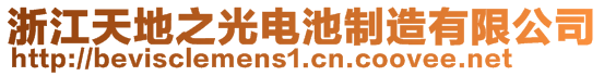 浙江天地之光電池制造有限公司