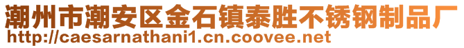 潮州市潮安區(qū)金石鎮(zhèn)泰勝不銹鋼制品廠