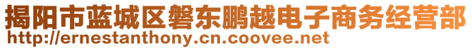 揭陽市藍(lán)城區(qū)磐東鵬越電子商務(wù)經(jīng)營部