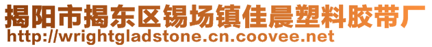 揭陽市揭東區(qū)錫場(chǎng)鎮(zhèn)佳晨塑料膠帶廠