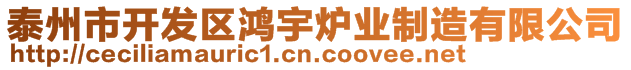 泰州市開發(fā)區(qū)鴻宇爐業(yè)制造有限公司