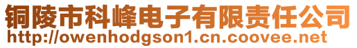 銅陵市科峰電子有限責(zé)任公司