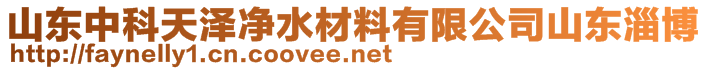 山東中科天澤凈水材料有限公司山東淄博