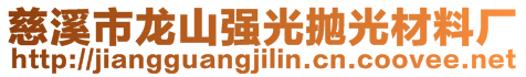 慈溪市龍山強光拋光材料廠