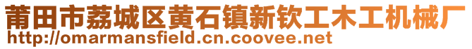 莆田市荔城區(qū)黃石鎮(zhèn)新欽工木工機(jī)械廠