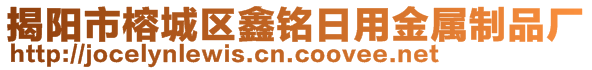 揭陽市榕城區(qū)鑫銘日用金屬制品廠