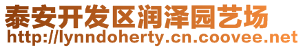 泰安開(kāi)發(fā)區(qū)潤(rùn)澤園藝場(chǎng)